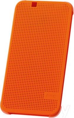 Чехол-книжка HTC Dot View Flip Case HC M130 (оранжевый) - общий вид