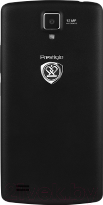 Смартфон Prestigio MultiPhone 5550 Duo (черный) - вид сзади