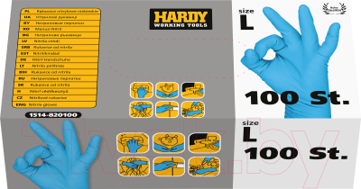 Перчатки защитные Hardy 1514-820101 (100шт)