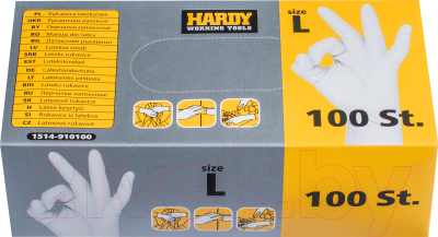 Перчатки защитные Hardy 1514-910101 (100шт)