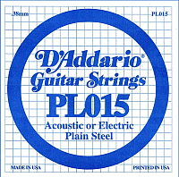 Струна для акустической гитары D'Addario PL015