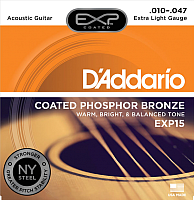 Струны для акустической гитары D'Addario EXP-15 - 
