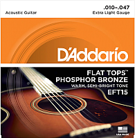 Струны для акустической гитары D'Addario EFT15 - 