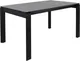 Обеденный стол Виста Бонн HPL 85x138/185 ВС/495 (камень серый/матовый черный) -