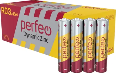 

Комплект батареек, Dynamic Zinc R03/4SH