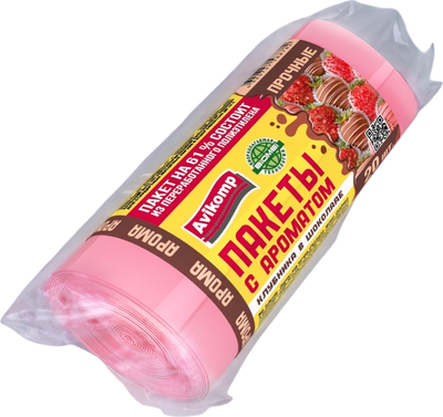 

Пакеты для мусора, Клубника в шоколаде 30л / 88782