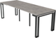 Стол-трансформер Aledar F2 90x40/240x76 (черный муар/бетон чикаго светло-серый) - 
