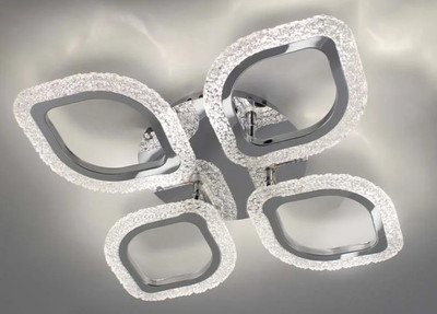 

Люстра, Azalia Ice 60W 4F-APP-500x70-CHROME/CLEAR-220-IP20