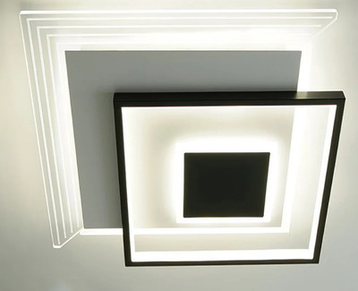 

Люстра, Vetro 65W 3S-APP-410x410x55-BLACK/WHITE/CLEAR-220-IP20