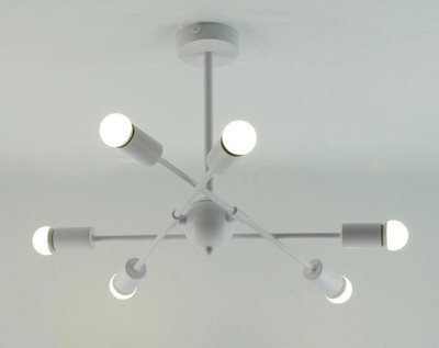 

Люстра, York 6xE27 R-510x380-WHITE-220-IP20