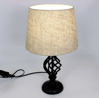 

Прикроватная лампа, Dublin 1xE27 R-115x240x410-BLACK/BEIGE-220-IP20