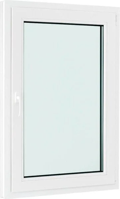 

Окно ПВХ, Поворотно-откидное 3 стекла