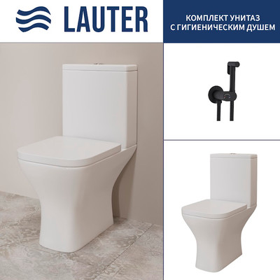 

Унитаз напольный, W214 2110214 + гигиенический душ Neo 21LT0472BM