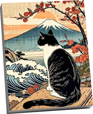 

Картина по номерам, Кот в Японском Пейзаже HR0758