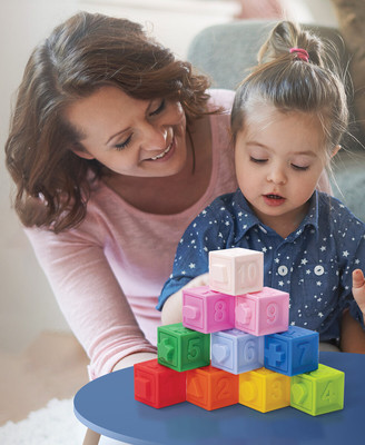 Развивающий игровой набор Юнландия Тактильные кубики / 664703 (10шт) - 