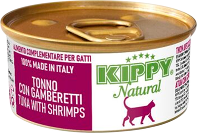 Влажный корм для кошек Kippy Natural для всех пород с тунцом/креветками