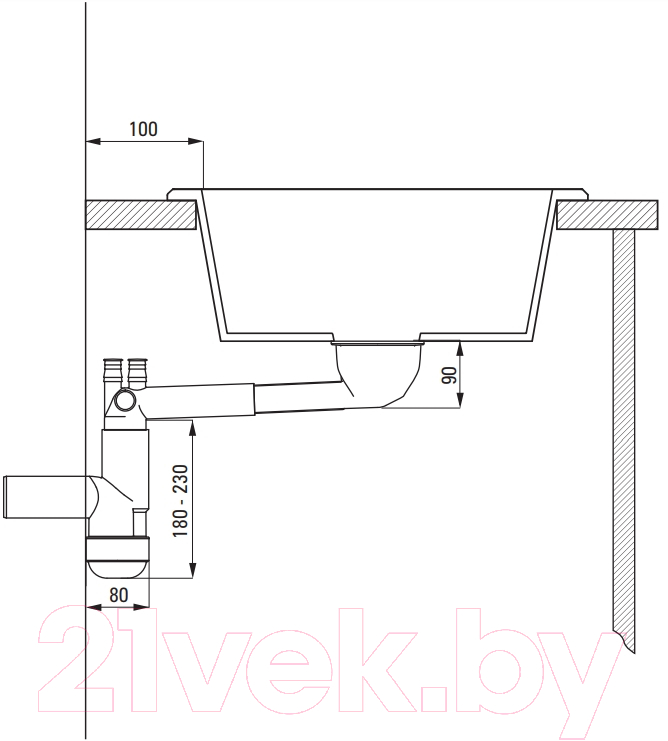 Мойка кухонная Deante Sink Prime ZSR S113