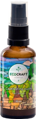 Сыворотка для волос EcoCraft Пленительный уд серум для блеска и гладкости волос (50мл)