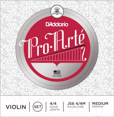 Струны для смычковых D'Addario J56 4/4 M