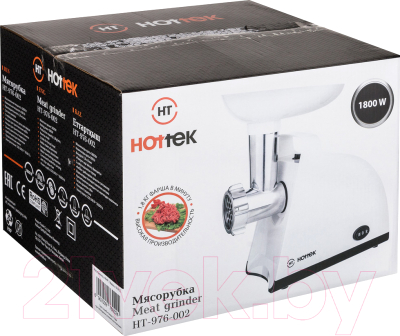 Мясорубка электрическая Hottek HT-976-002 (белый)