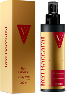 Спрей для тела Dziyna Red Baccarat парфюмированный (200мл) - 