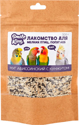 

Лакомство для птиц, Для мелких птиц, попугаев. Нуг абиссинский с кунжутом / LKG-80