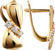 Серьги из красного золота Кристалл CJ98800226773 (с фианитом) -