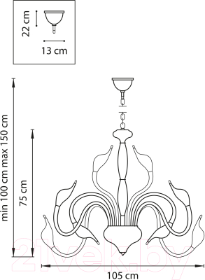 Люстра Lightstar Cigno Collo 751246