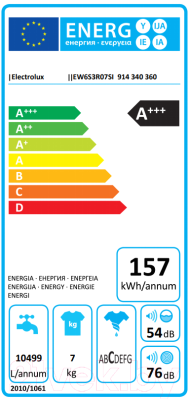 Стиральная машина Electrolux EW6S3R07SI