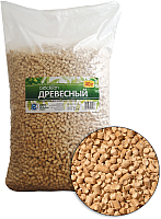 Наполнитель для туалета BioClean Древесный (40л/15кг) - 
