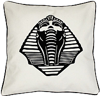 Подушка декоративная MATEX Фараон / 04-172 (белый/черный) -
