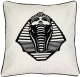 Миниатюра изображения товара Подушка декоративная MATEX Фараон / 04-172 (белый/черный)