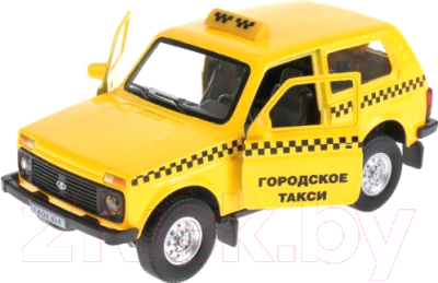 

Автомобиль игрушечный Технопарк, Lada 4x4. Такси / LADA4X4-T