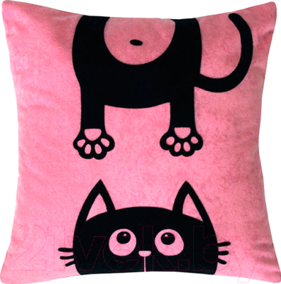 Подушка декоративная MATEX Meow / 11-828 (светло-розовый)