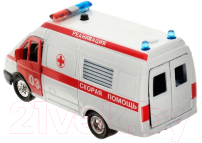 Автомобиль игрушечный Технопарк Газель. Реанимация / CT-1276-1