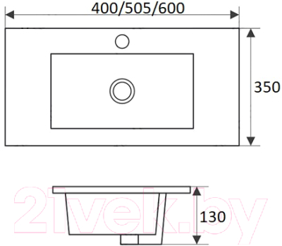 Умывальник CeramaLux N9595-40