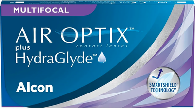 Контактная линза Air Optix Plus HydraGlyde Multifocal Sph +0.75 HI ADD +2.5 R8.6