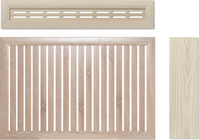 

Экран для радиатора, Реечный 120х60см