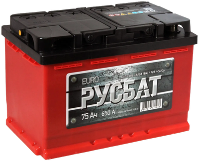 

Автомобильный аккумулятор, 6СТ-75 650А Евро