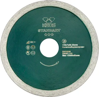 

Отрезной диск алмазный, Standart 115мм / DBS01.115