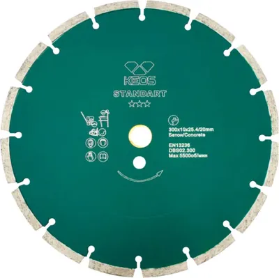 

Отрезной диск алмазный, Standart 300мм / DBS02.300