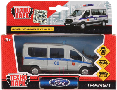 Автомобиль игрушечный Технопарк Ford Transit. Полиция / SB-18-18-P-WB