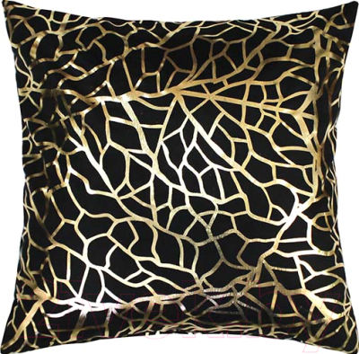 Подушка декоративная MATEX Luxury Фактура / 13-815 (золото/черный)
