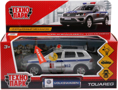 Автомобиль игрушечный Технопарк VW Touareg Полиция / TOUAREG-P-SL