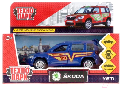 Автомобиль игрушечный Технопарк Skoda Yeti Спорт / YETI-S