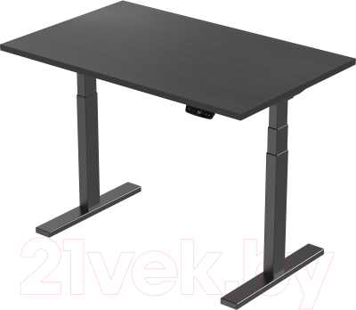 Письменный стол Smartstol 120x80x3.6 (черный/венге 138)
