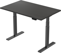 Письменный стол Smartstol 140x80x3.6 (черный/венге 138) - 