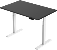 Письменный стол Smartstol 120x80x3.6 (белый/черный) - 