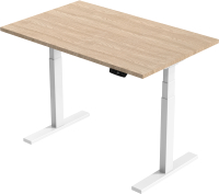 Письменный стол Smartstol 120x80x3.6 (белый/дуб санома) - 