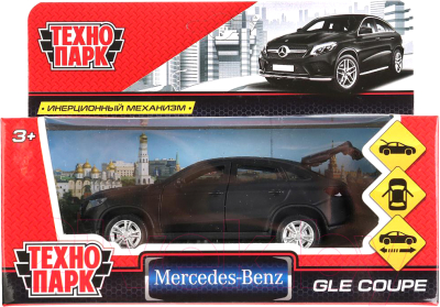 Автомобиль игрушечный Технопарк Mercedes-Benz Gle Coupe / GLE-COUPE-BE (матовый черный)
